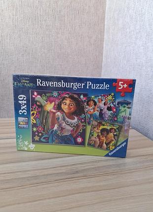 Набор пазлов ravensburger disney encanto (3x49 элементов), посвященный мультфильму «энканто» от disney