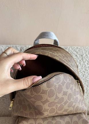 Рюкзак coach taylor small backpack in signature canvas 8