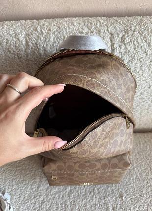 Рюкзак coach taylor small backpack in signature canvas 6