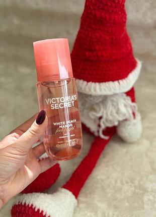 Парфумований cпрей для тіла та волосся victoria's secret white peach mango 236 мл