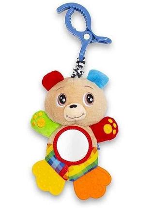Підвіска плюшева з вібро ведмедик 53591 тм baby mix