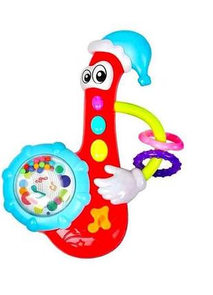 Брязкальце пластик музичне kp-0882 саксофон тм baby mix