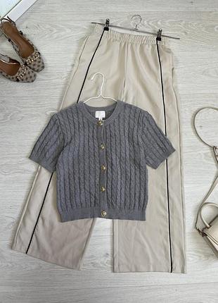 Кардиган на короткий рукав h&m