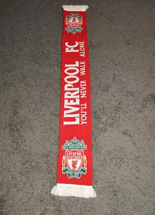 Футбольный шарф фк «ливерпуль» (liverpool fc)