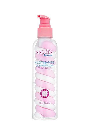Лосьйон для тіла sadoer nicotinamide marshmallow body lotion 200 мл (sd45224) daily skin care