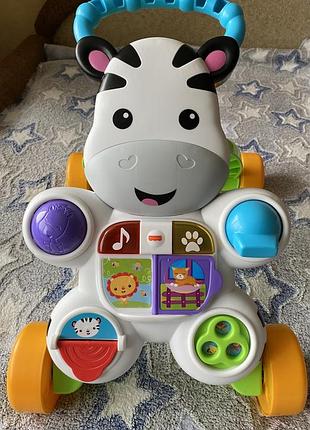 Толокар fisher-price зебра