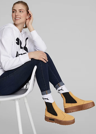 Замшеві/шкіряні черевики челсі puma