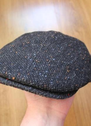 Твидовая шерстяная фуражка кепка кепка bao hats (made in italy), размер 58 / кепи флэт кап