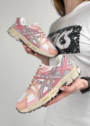 Женские кроссовки asics gel-kahana 8 pink white