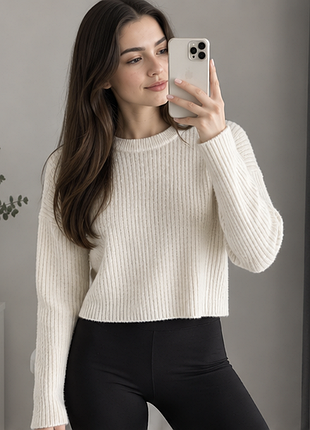 💕💞🤍 свитер sisley (мягкий,плюшевый)