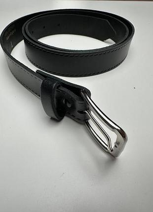 Чоловічий шкіряний ремінь real leather (made in england) чорний, розмір l