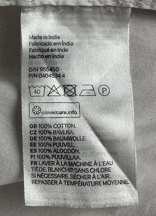 Мужская рубашка h&amp;m белая l хлопок 6