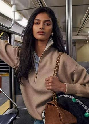 Новинка джемпер кофта chanel коротка змійка зверху