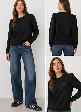 Чорний світшот zara,розмір м,повномірний, без нюансів