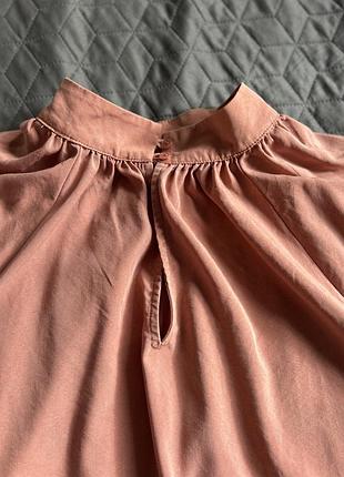 Блуза пудрового кольору вільний крій m&s 4