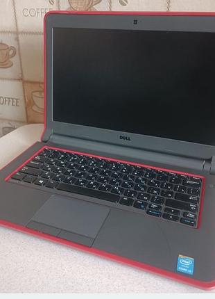 Компактный ноутбук dell latitude 3350 (core i3) / красный окантовка / для учебы и работы