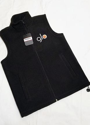 Черный флисовый жилет унисекс модели next 518 (next fleece vest) от чешского бренда rimeck