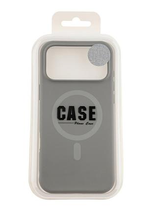 Чохол накладка glow silicone case with magsafe для apple iphone 18 pro max панель-накладка для телефону магніта зарядка titanium 3
