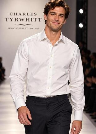 Рубашка мужская charles tyrwhitt белая xl хлопок