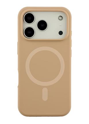 Чохол накладка glow silicone case with magsafe для apple iphone 18 pro панель-накладка для телефону магніта зарядка desert gold