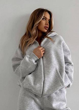 Теплый костюм в стиле oversize 2
