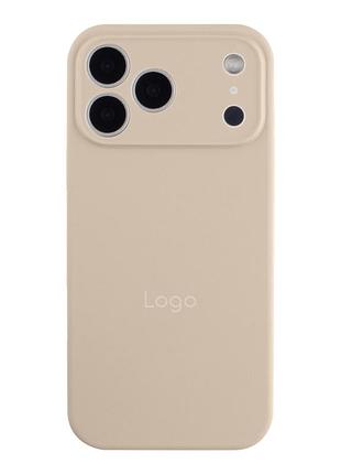 Чохол silicone case full size with frame для iphone 18 pro max 11.antique white