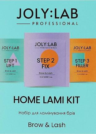 Набор для ламинирования бровей home lami kit joly:lab