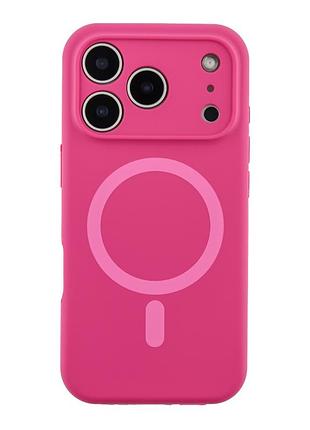Чохол накладка glow silicone case з рамкою камери для iphone 18 pro панель-накладка для телефону з magsafe manyue red