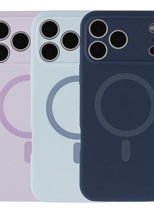 Чохол накладка glow silicone case з рамкою камери для iphone 18 pro панель-накладка для телефону з magsafe manyue red 2