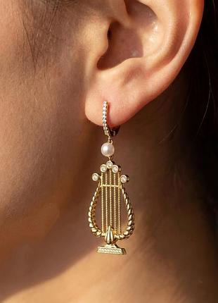 Изысканные серьги 🪉 арфа