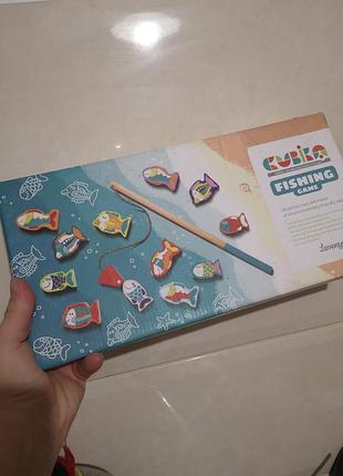 Деревянная магнитная игра «рыбалка» от бренда cubika