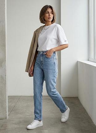 Arket жіночі блакитні джинси regular cropped stretch, сині прямі щільні джинсові штани, розмір 25