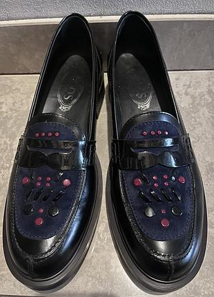 Лофери жіночі tod’s натуральна шкіра