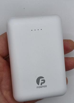 🔋 повербанк 10000 mah fonpoo acc-nuangong 2x usb + type-c / micro-usb (новый)