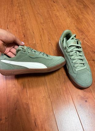 Кеди puma оливкового кольору 2