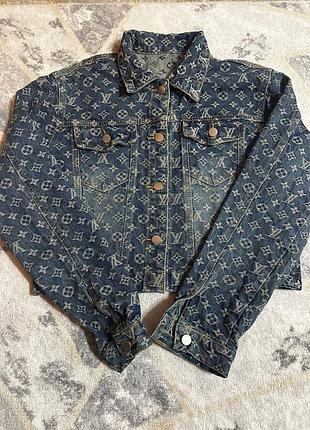 Куртка louis vuitton луи виттон лв джинсовка