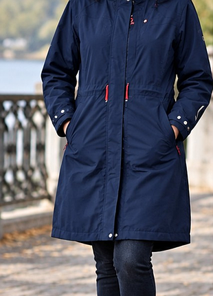 Жіноча довга куртка helly hansen helly tech protection xl темно синя