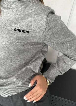 Кофта гольф під горло простий miu 6