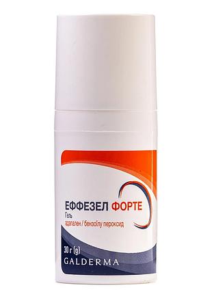 Еффезел форте гель 30 г galderma від акне, новий