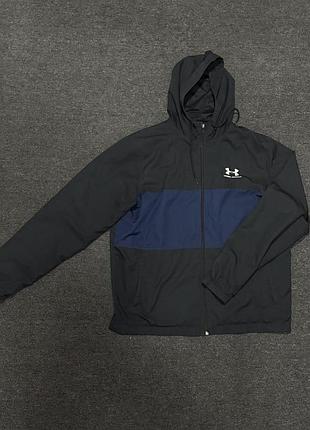 Куртка under armour чоловіча xl чорно-синя вітровка