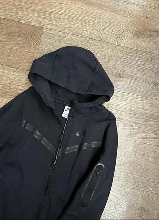 Підліткова спортивна кофта для хлопця зіп-худі nike tech fleece, р.l, 11-13р. 147-158см. графіт