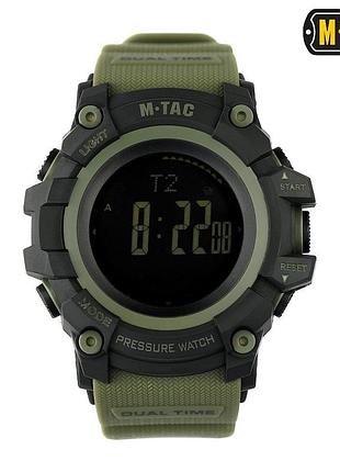 Тактичний годинник для військових m-tac adventure black/olive