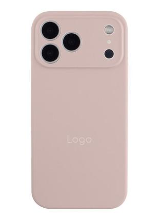 Чохол silicone case full size with frame для iphone 18 pro 81.chalk pink