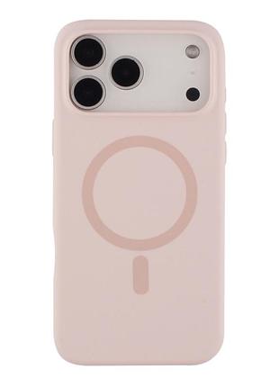 Чохол накладка glow silicone case with magsafe для apple iphone 18 pro панель-накладка для телефону магніта зарядка pink