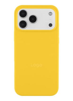 Чохол silicone case full size (aa) appleiphone18 pro панель-накладка для телефону айфон 18 pro canary yellow