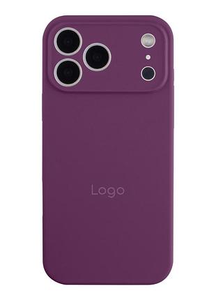Чохол silicone case full size with frame для iphone 18 pro max 43.grape