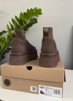Угги ugg classic mini dipper chocolate 8