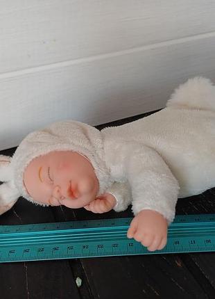 Колекційна лялька пупс сніжний зайчик від бренду anne geddes кукла