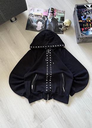 Zip up hoodie black 3