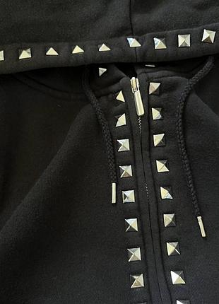 Zip up hoodie black 4